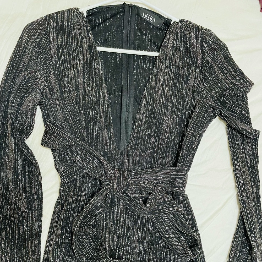 Black and silver Akira romper.